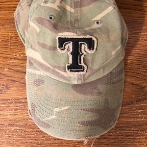 Camo Texas Rangers Hat - Size Small
